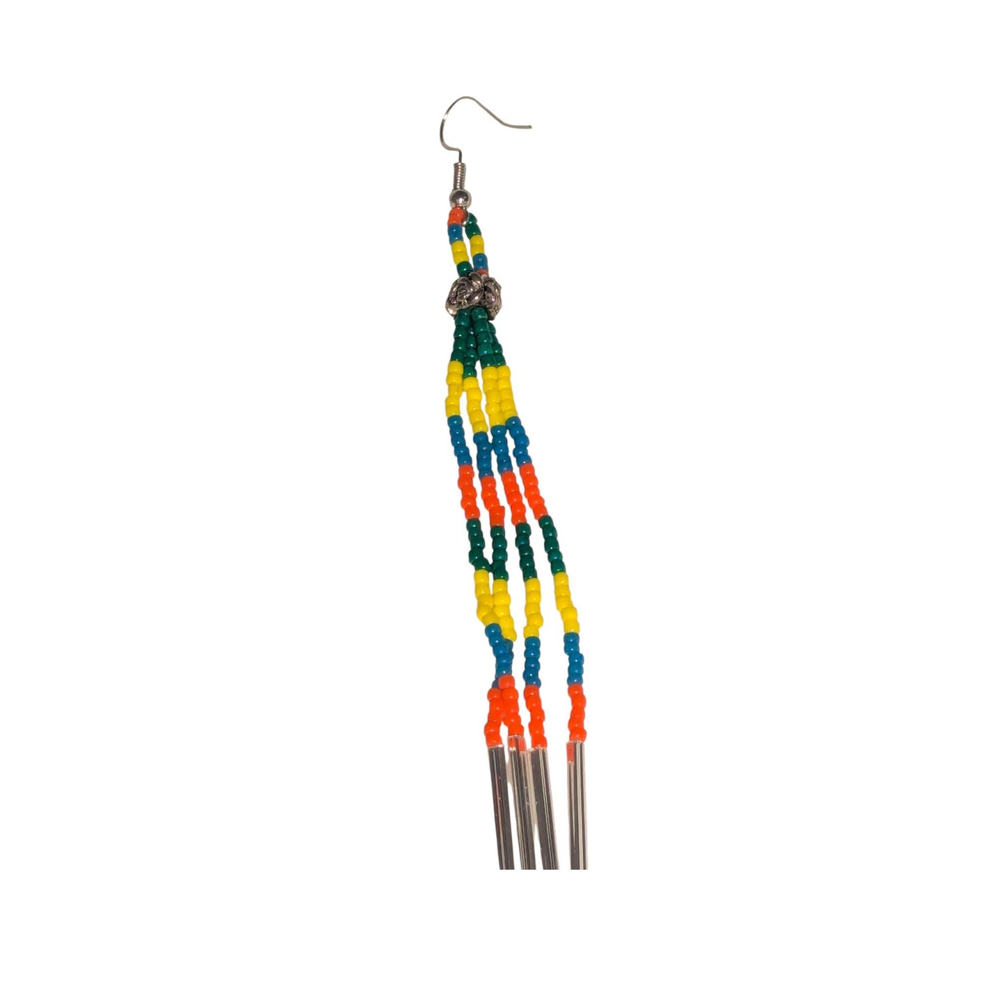 Indigenous Handmade Beaded Dangle Earrings