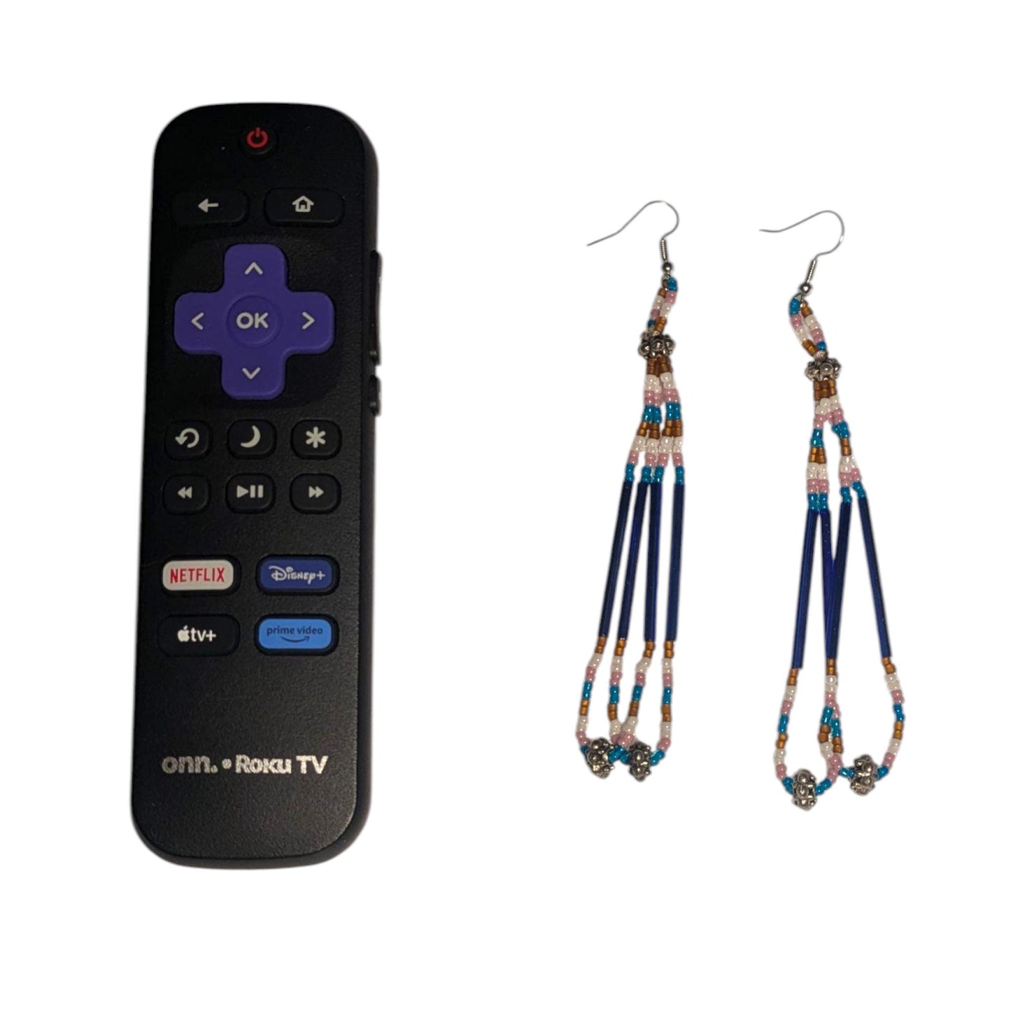Indigenous Handmade Beaded Dangle Earrings