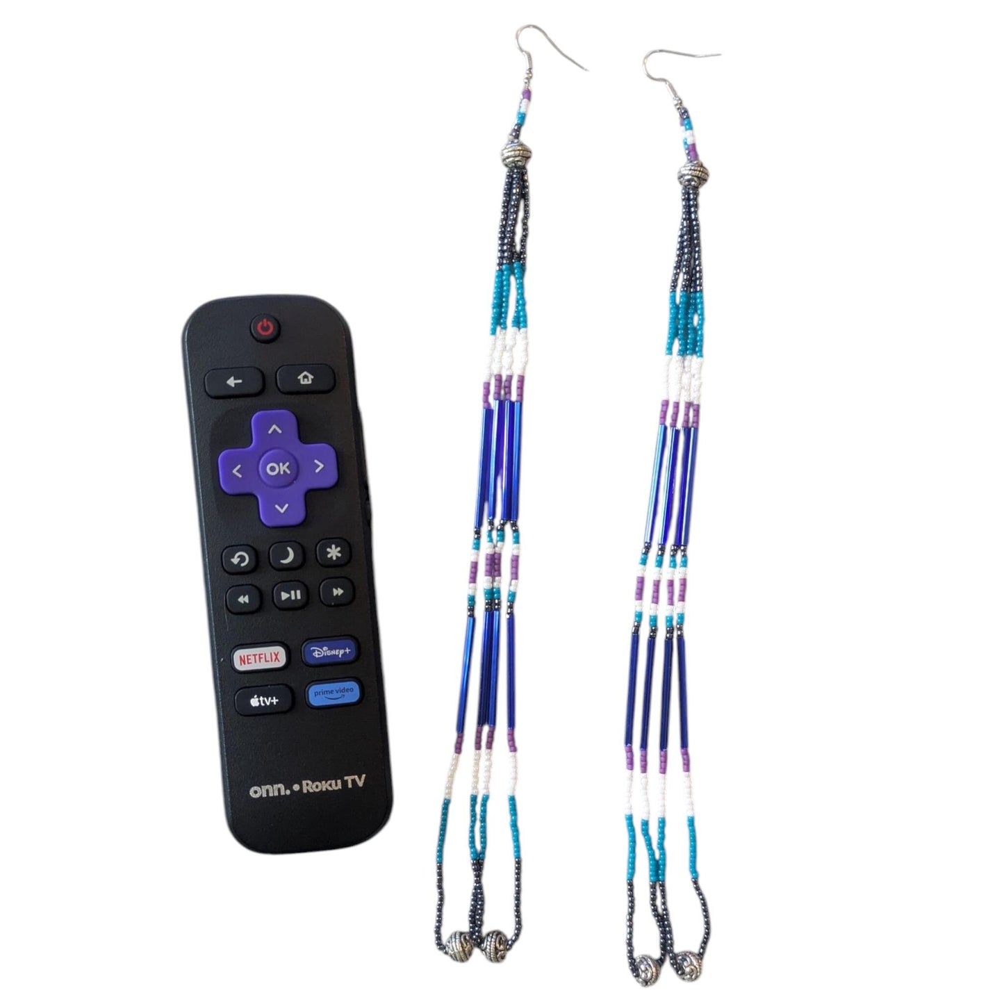 Indigenous Handmade Beaded Dangle Earrings