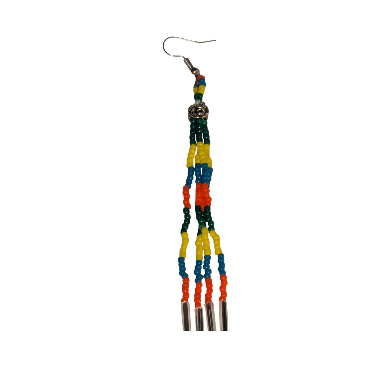 Indigenous Handmade Beaded Dangle Earrings