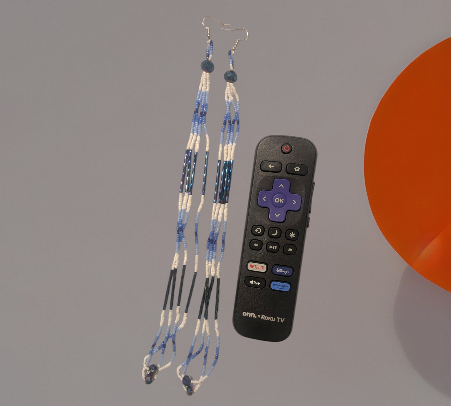 Handmade Indigenous Beaded Dangle Earrings