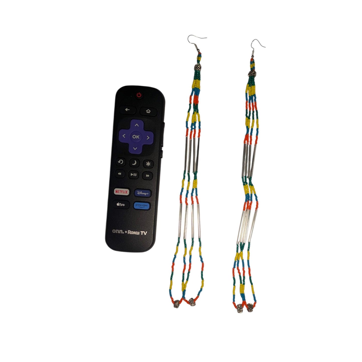 Indigenous Handmade Beaded Dangle Earrings