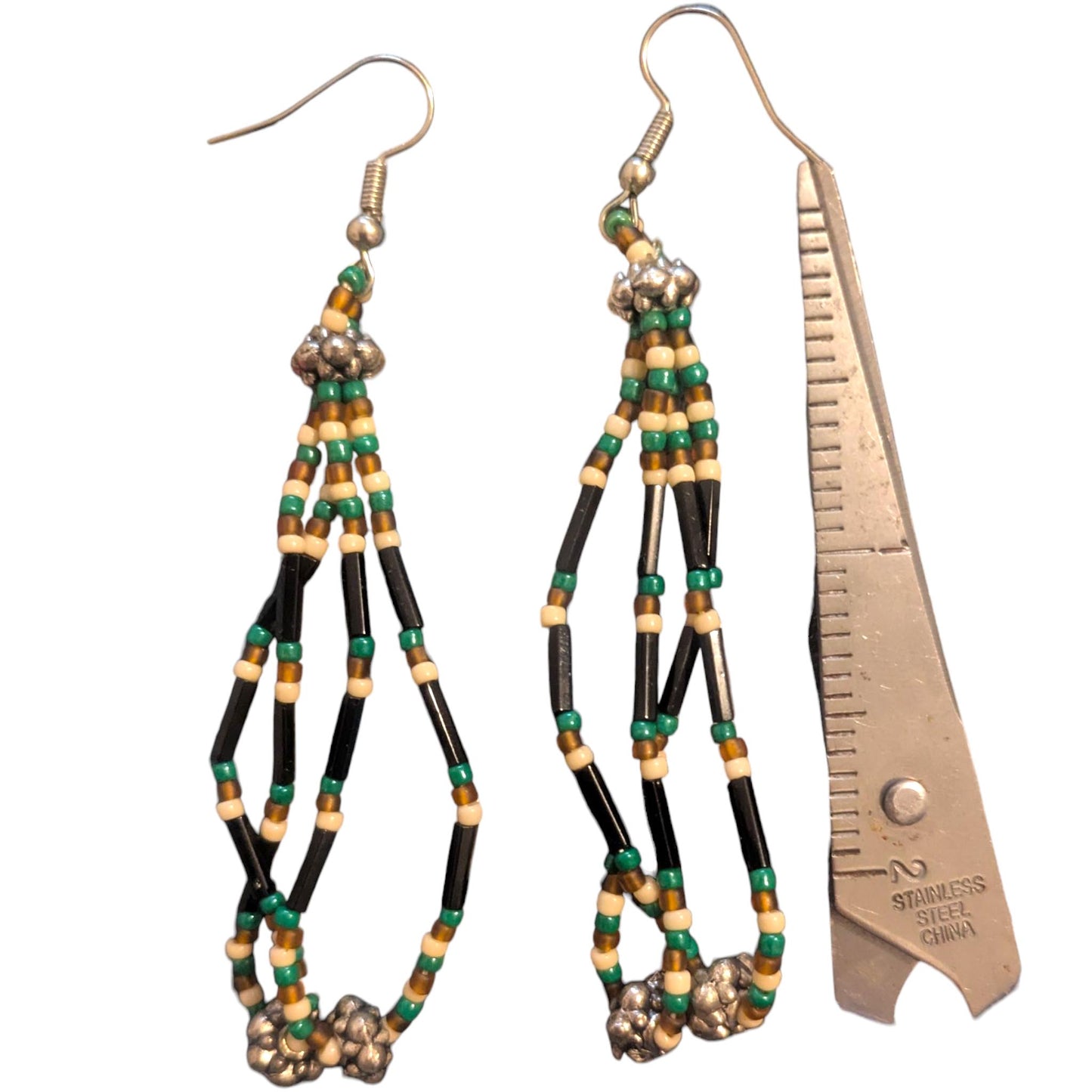 Indigenous Handmade Beaded Dangle Earrings