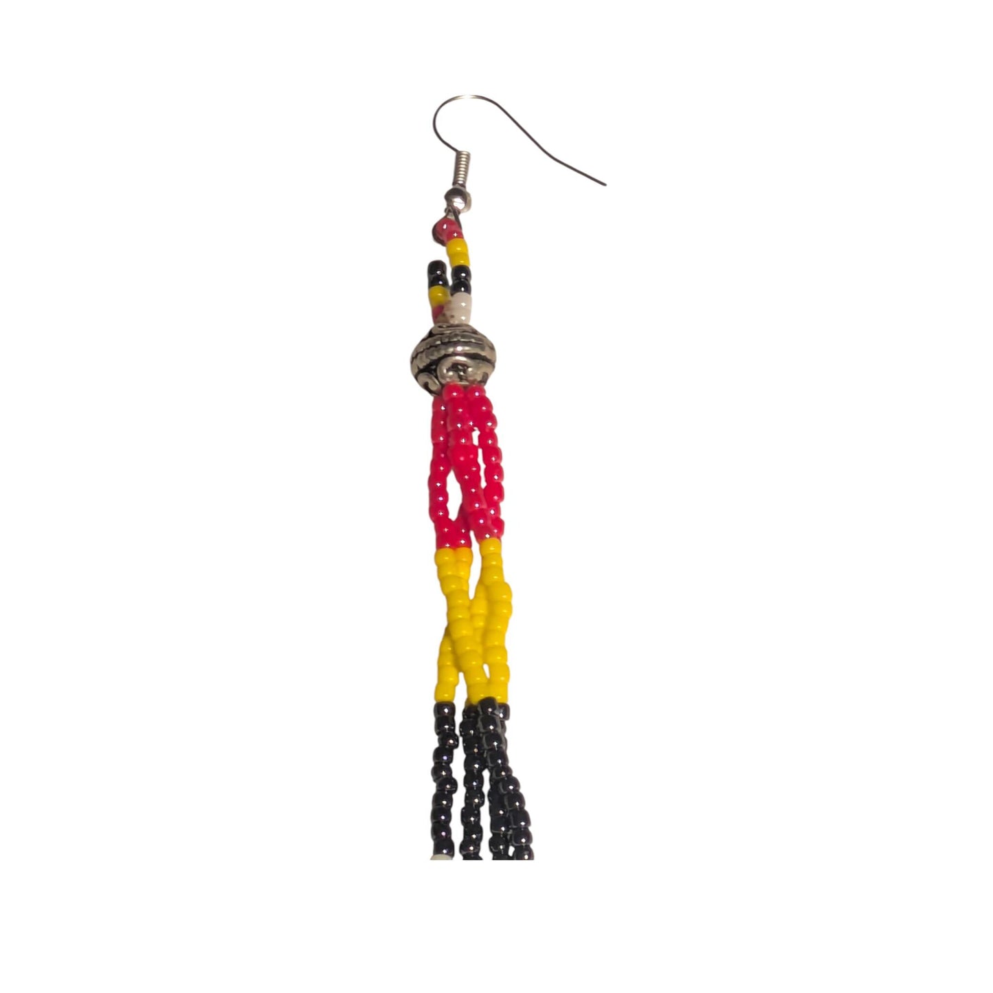 Indigenous Handmade Beaded Dangle Earrings