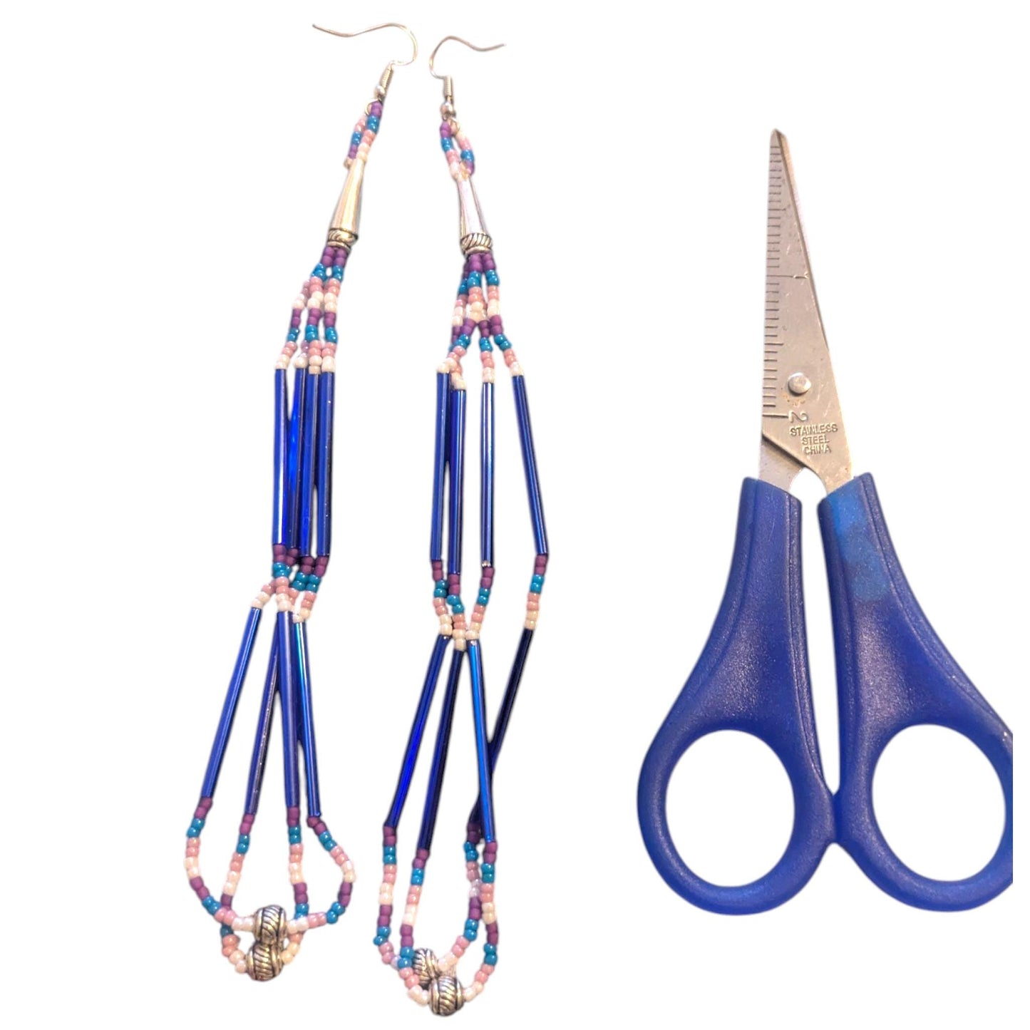 Indigenous Handmade Beaded Dangle Earrings