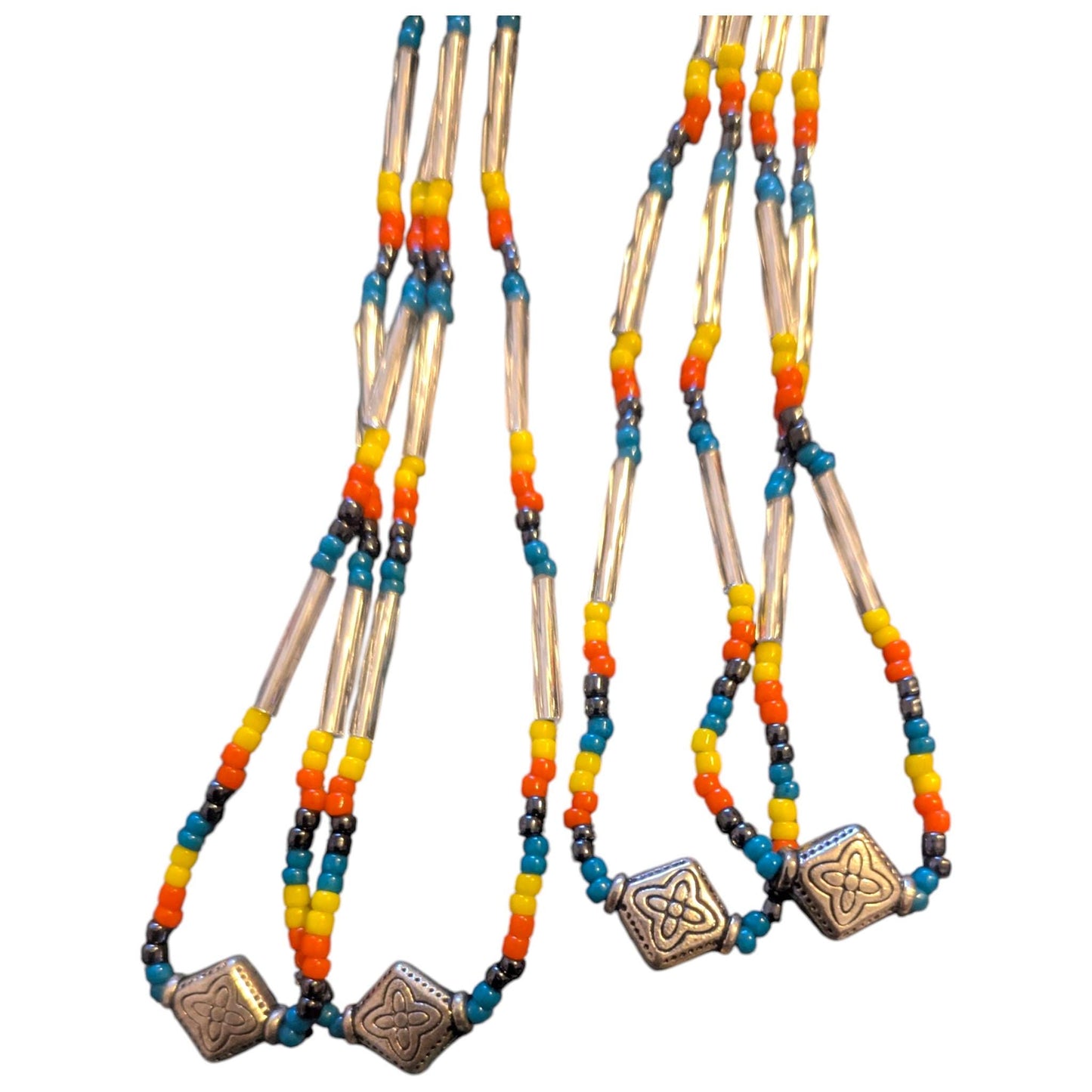 Indigenous Handmade Beaded Dangle Earrings