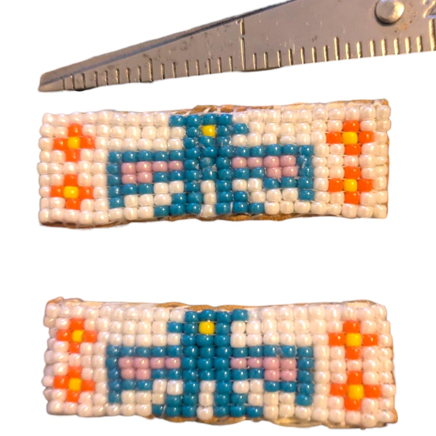 Handmade Loom Beaded Indigenous Hair Barrettes Boho