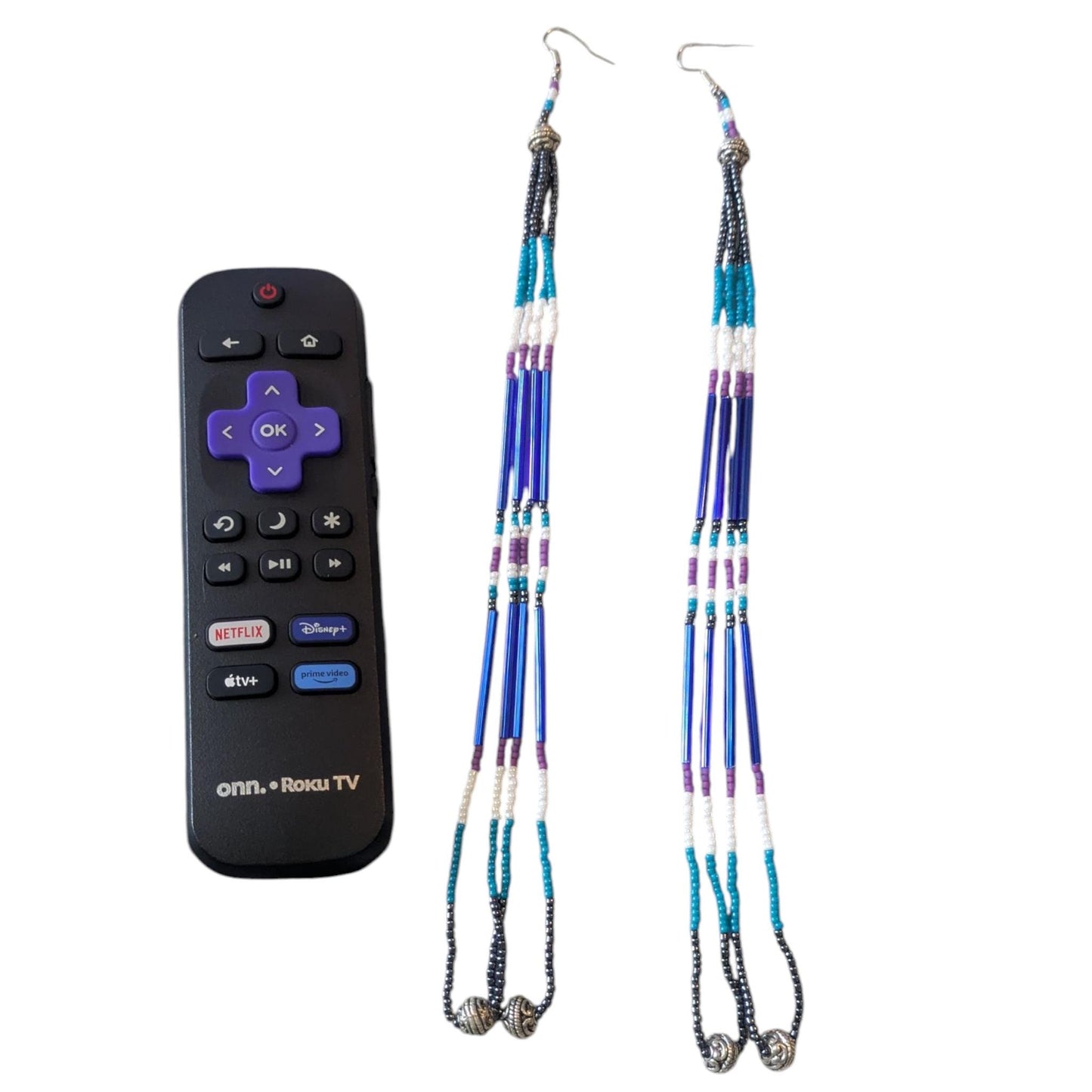 Indigenous Handmade Beaded Dangle Earrings