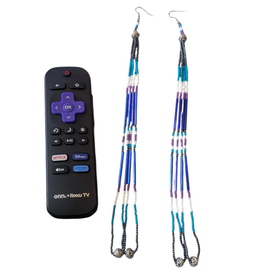 Indigenous Handmade Beaded Dangle Earrings