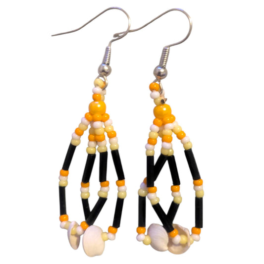 Indigenous Handmade Beaded Dangle Earrings