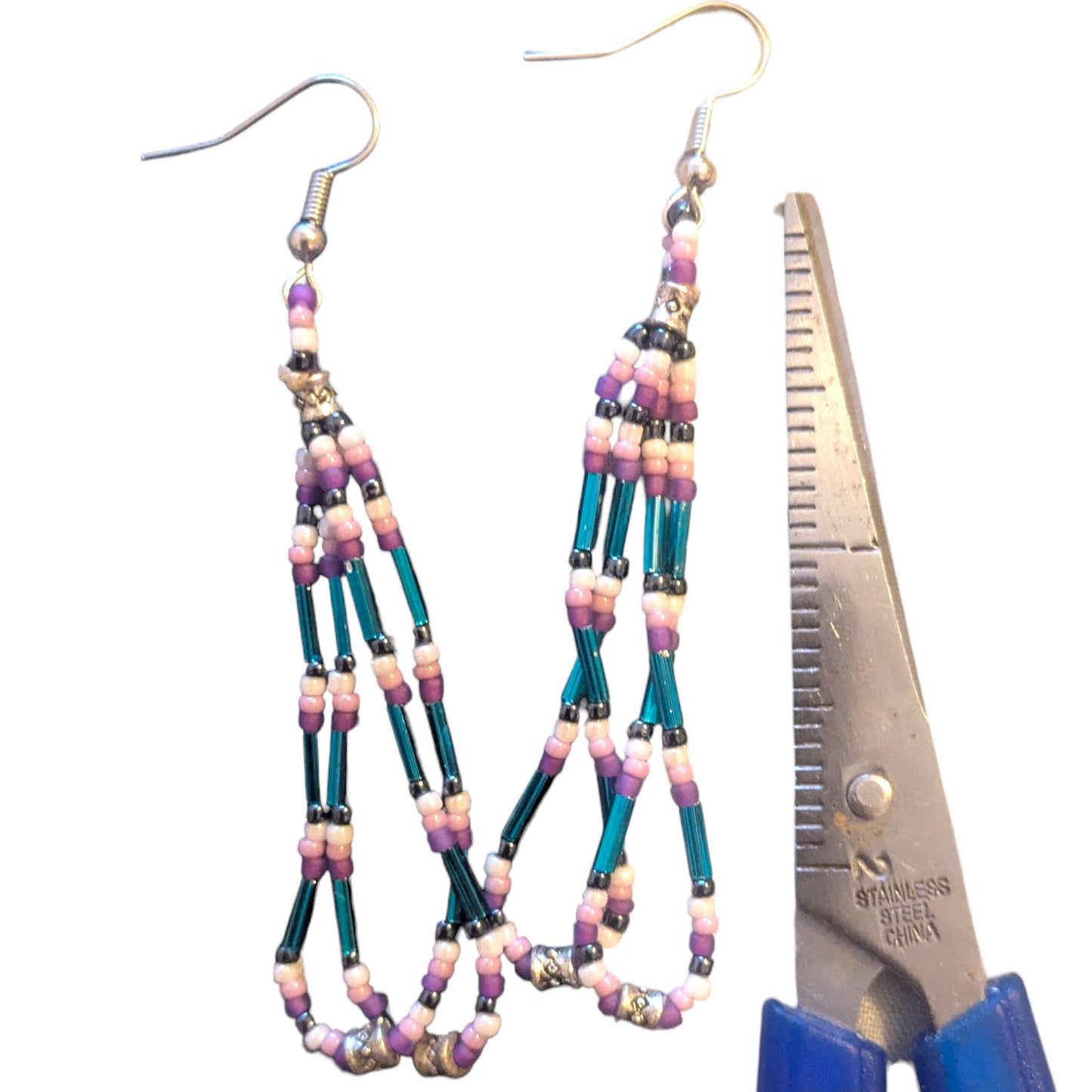 Indigenous Handmade Beaded Dangle Earrings