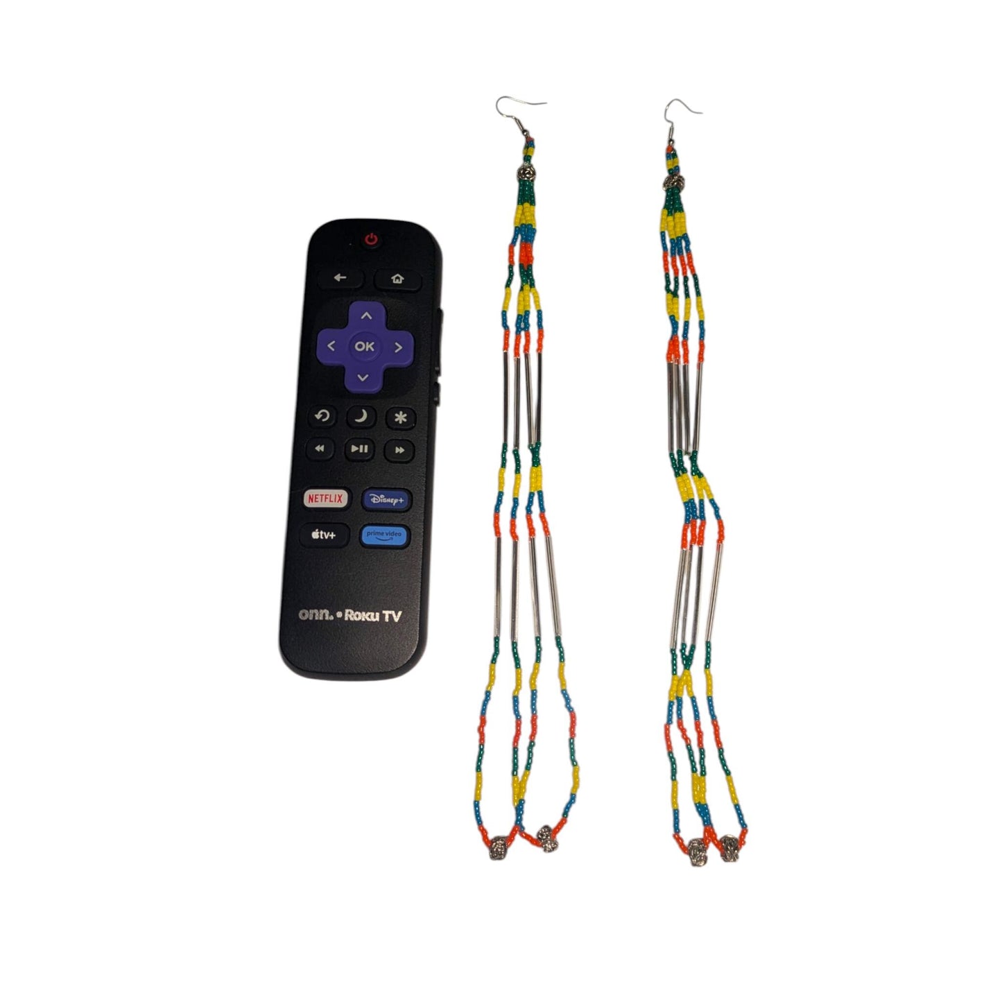 Indigenous Handmade Beaded Dangle Earrings