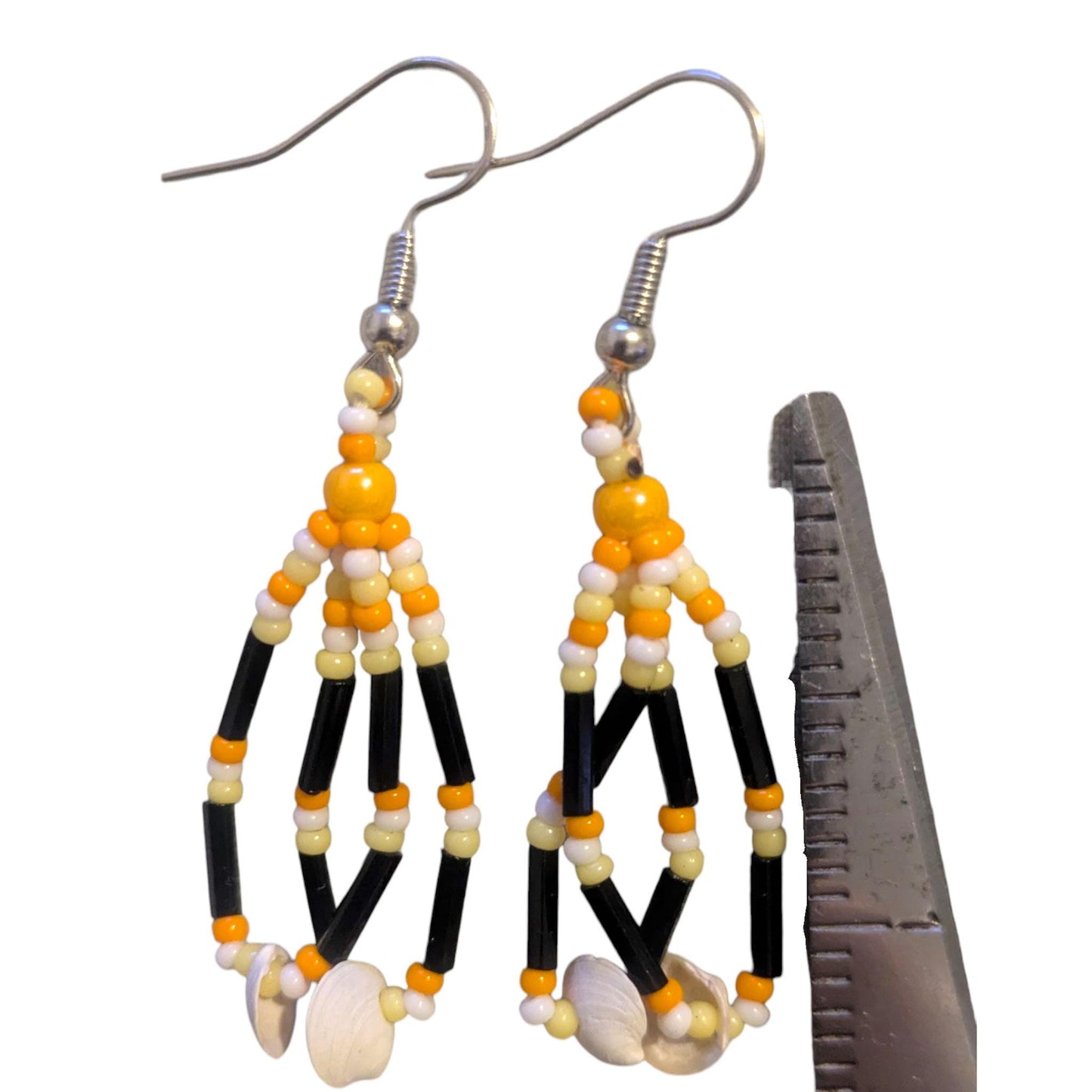 Indigenous Handmade Beaded Dangle Earrings