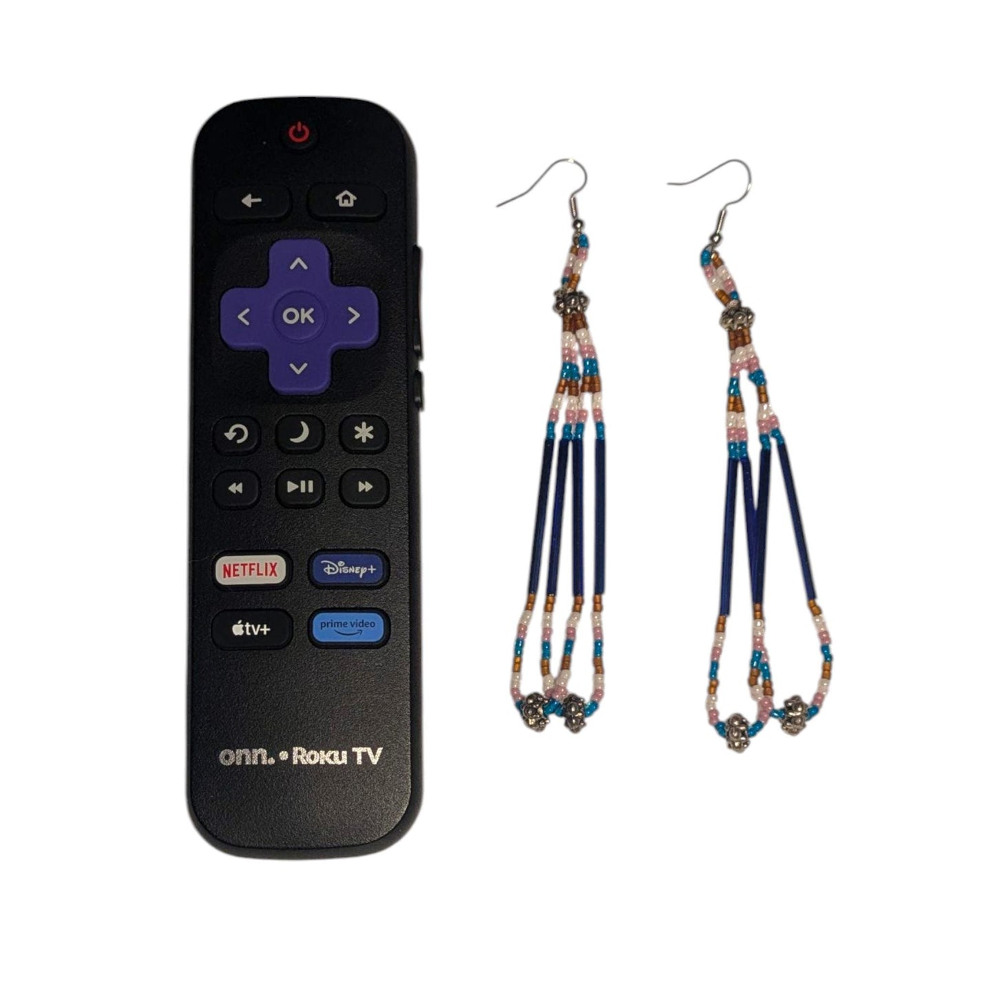 Indigenous Handmade Beaded Dangle Earrings