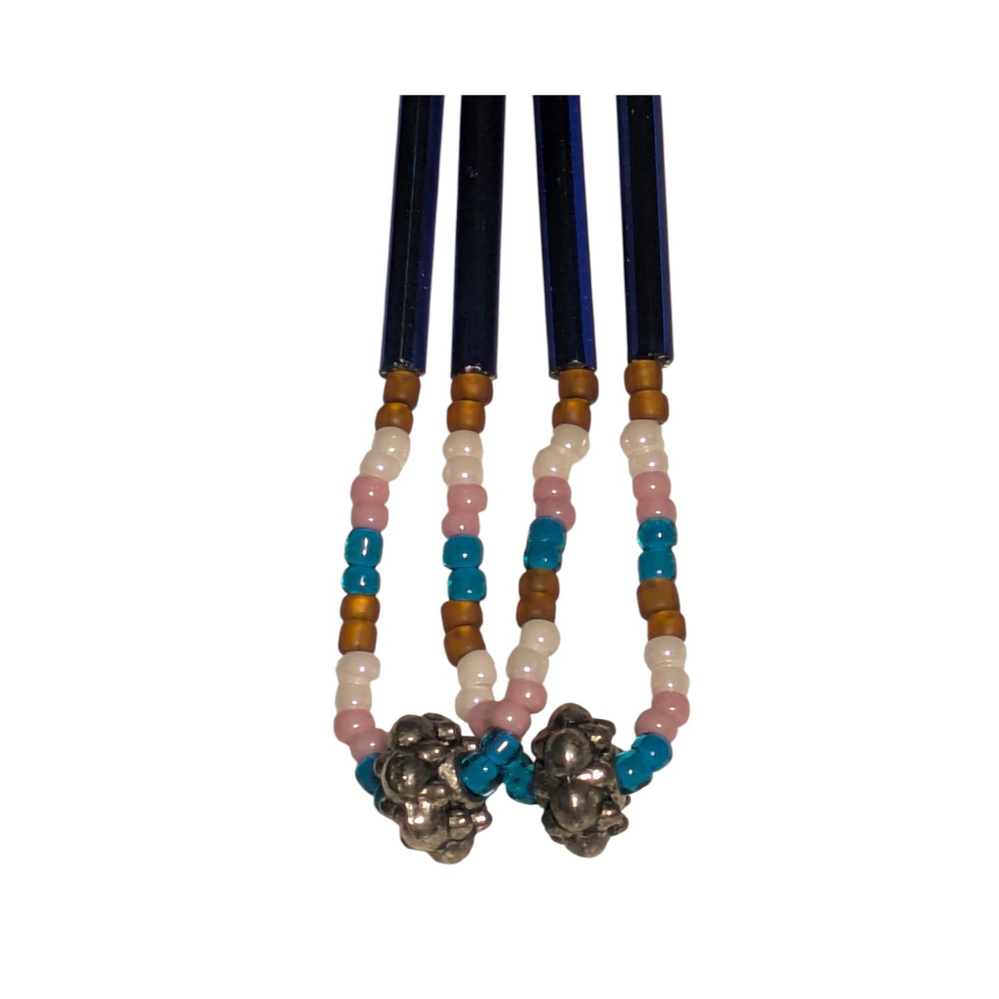 Indigenous Handmade Beaded Dangle Earrings