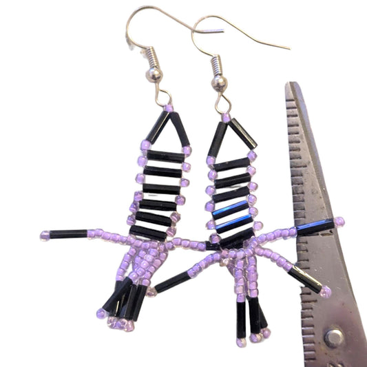 Indigenous Handmade Beaded Dangle Earrings