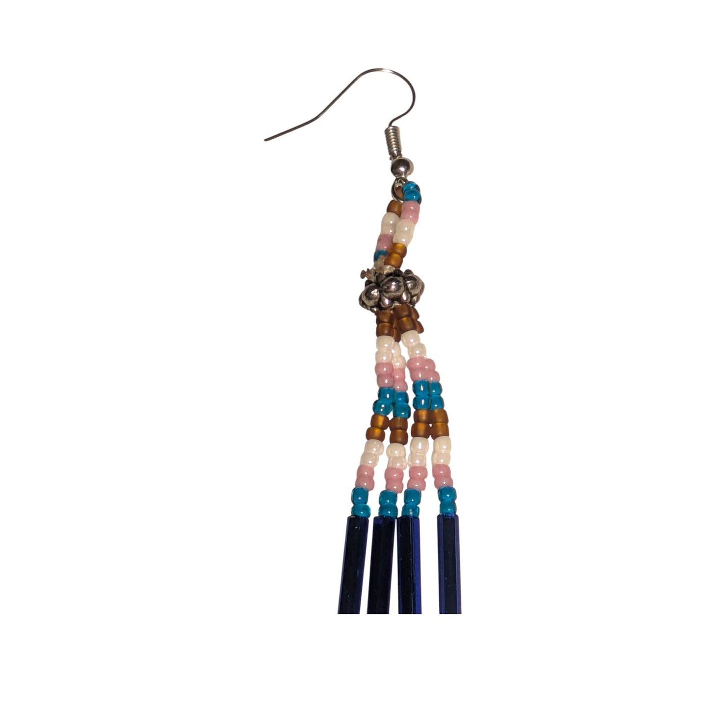 Indigenous Handmade Beaded Dangle Earrings