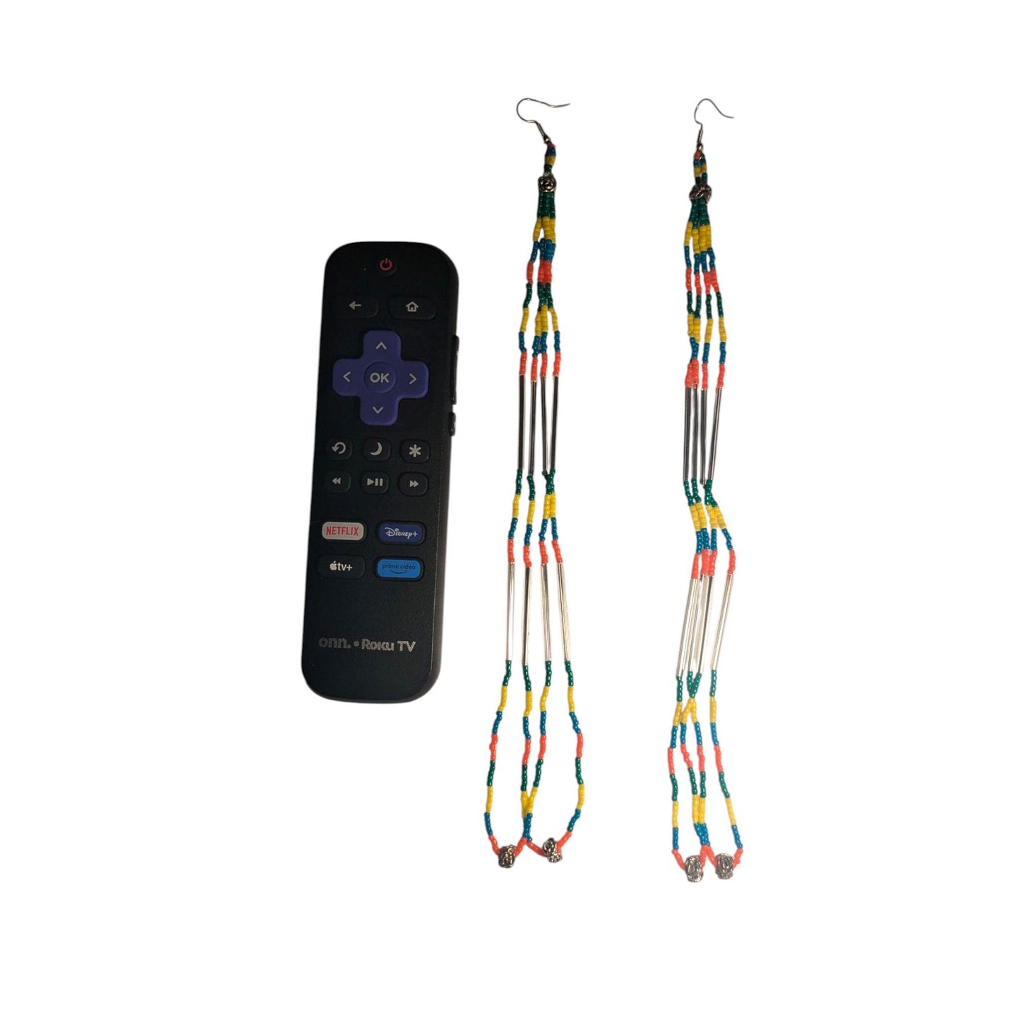 Indigenous Handmade Beaded Dangle Earrings