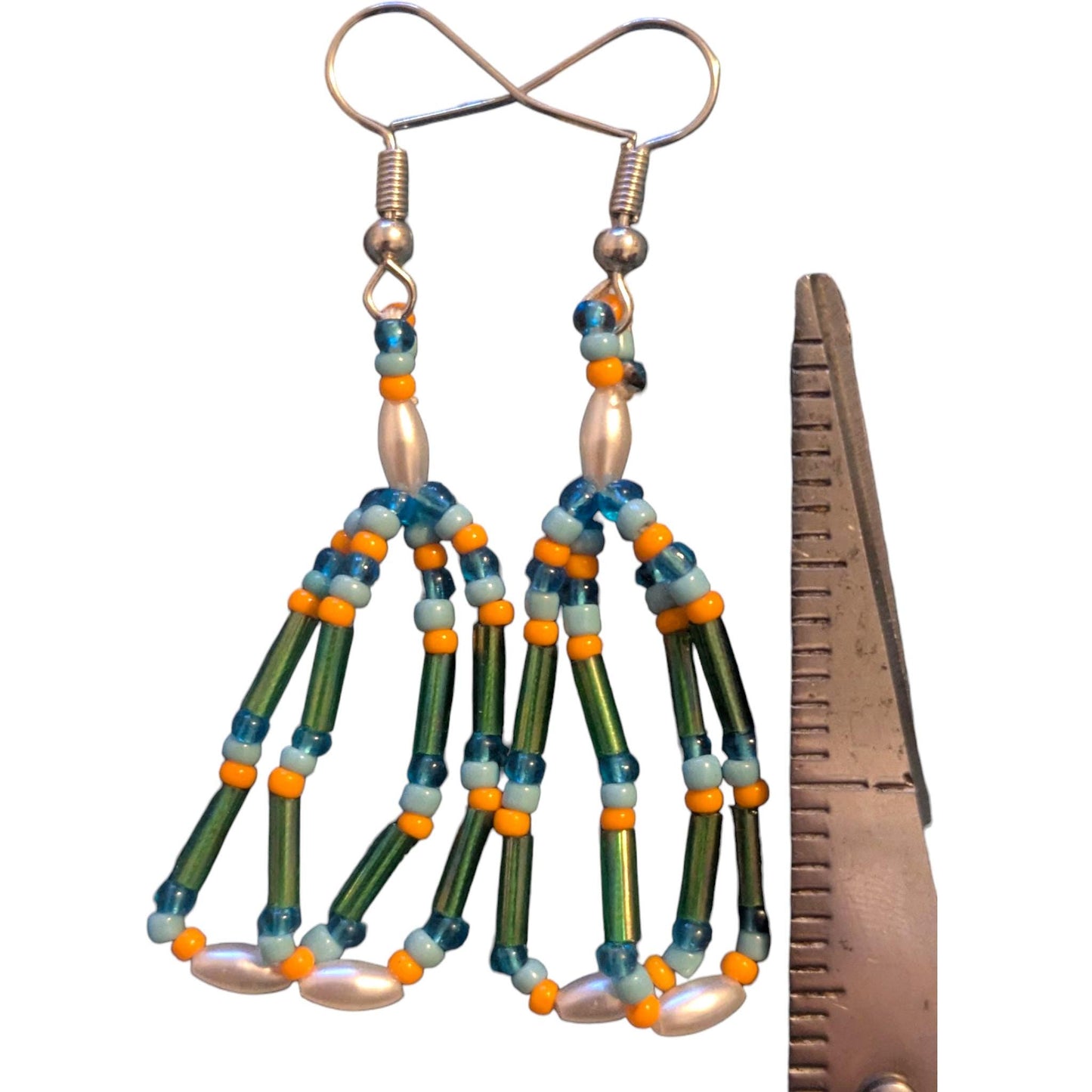 Indigenous Handmade Beaded Dangle Earrings