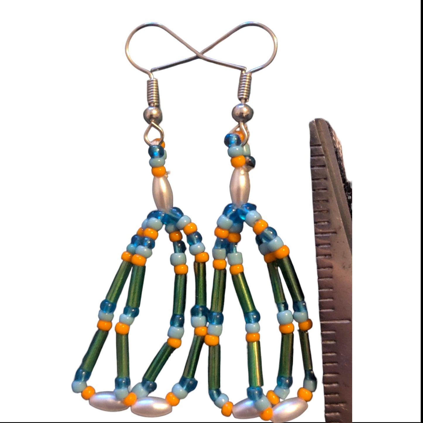 Indigenous Handmade Beaded Dangle Earrings