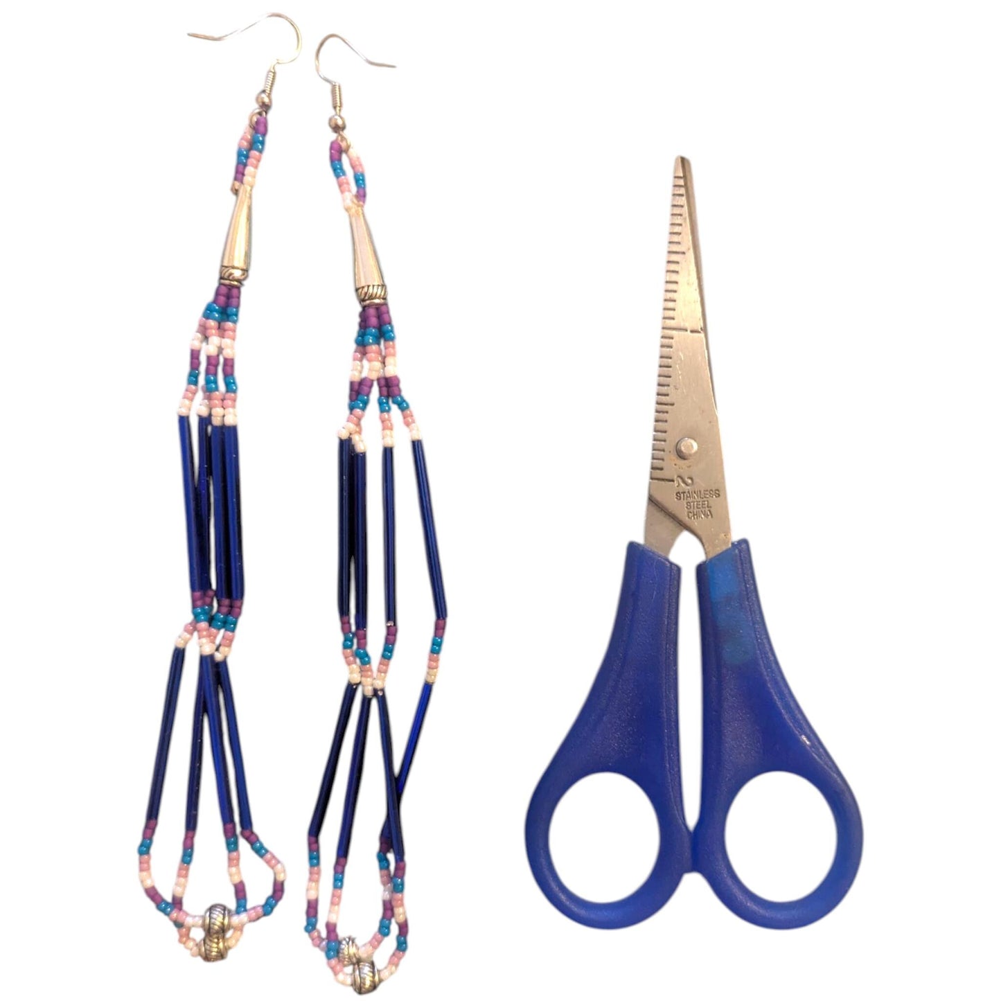 Indigenous Handmade Beaded Dangle Earrings