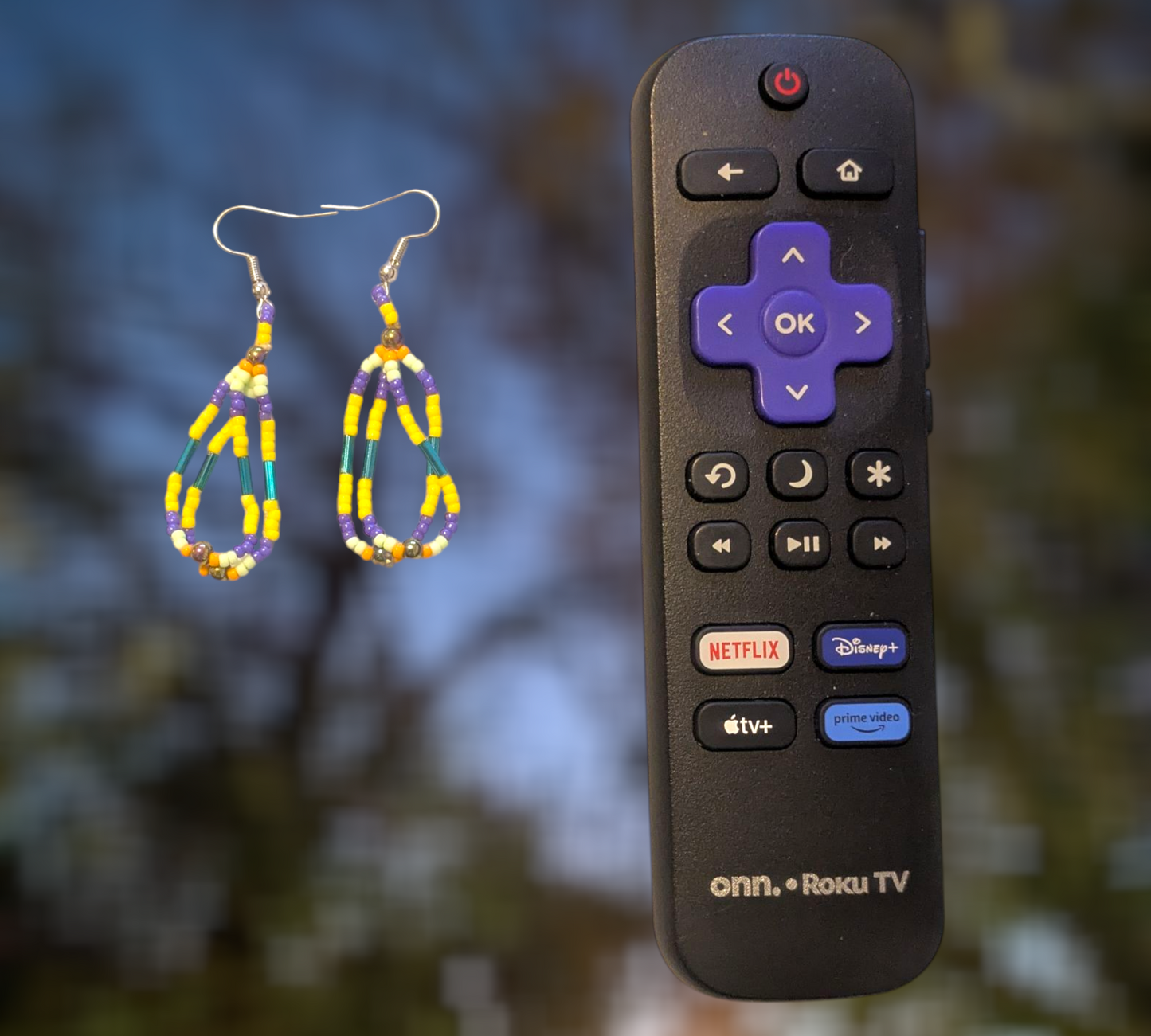 Handmade Beaded Dangle Earrings