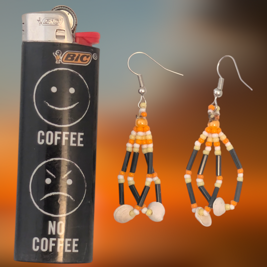 Indigenous Handmade Beaded Dangle Earrings