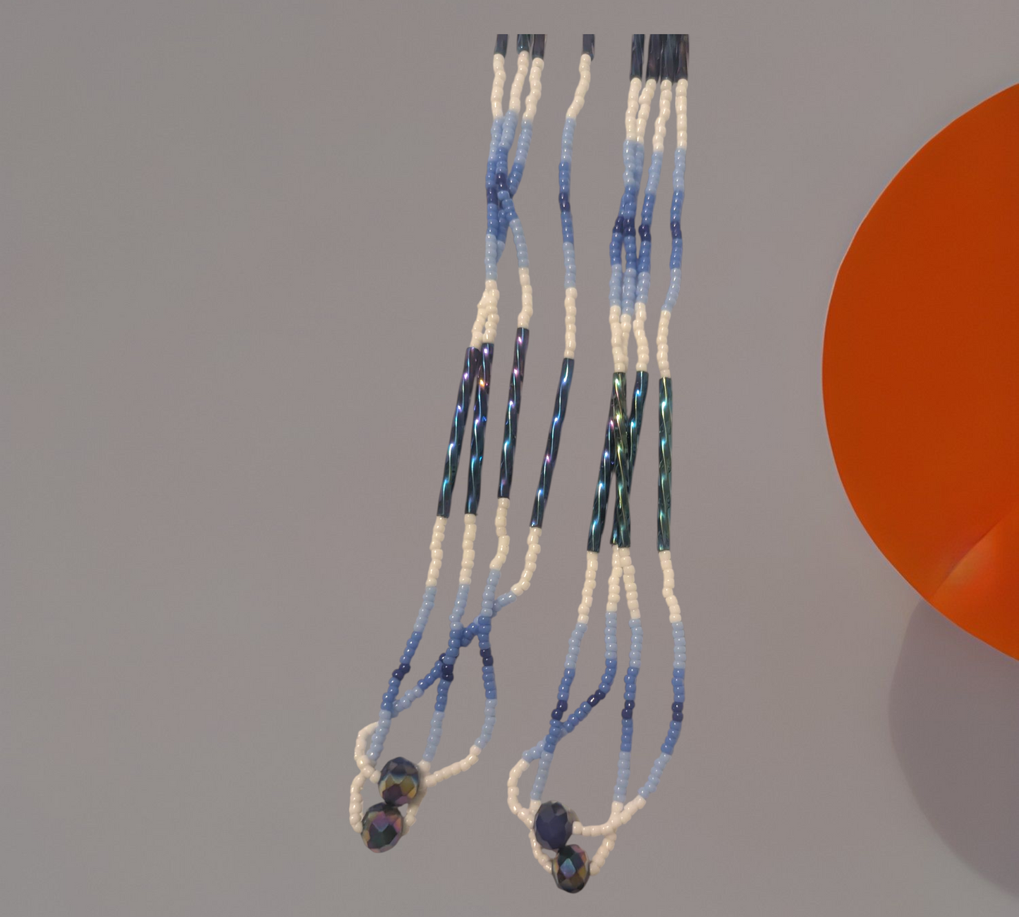 Handmade Indigenous Beaded Dangle Earrings